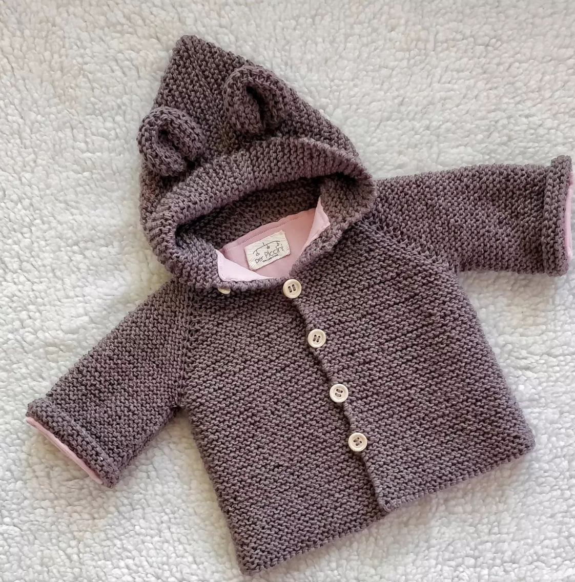Cappottino orsetto in lana baby - Per Piccini